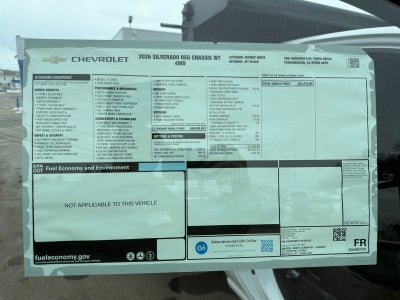 2026 Chevrolet Silverado 3500 HD Chassis Cab Work Truck