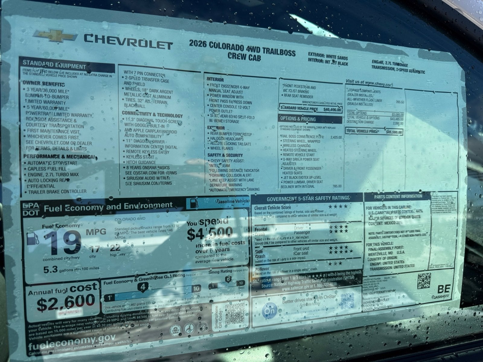 2026 Chevrolet Colorado Trail Boss