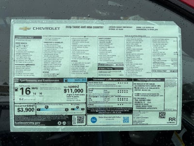 2026 Chevrolet Tahoe High Country