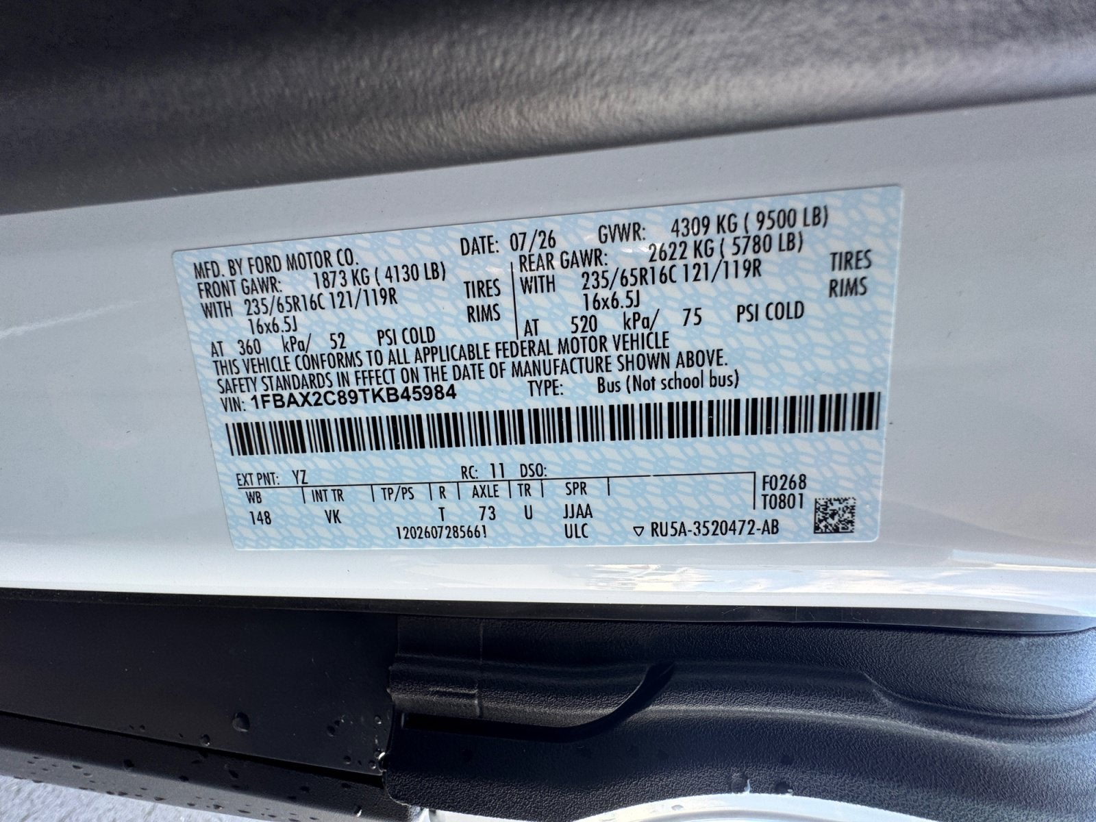 2026 Ford Transit Passenger Wagon XL