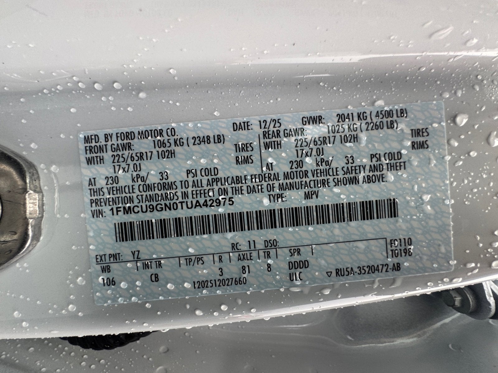 2026 Ford Escape Active