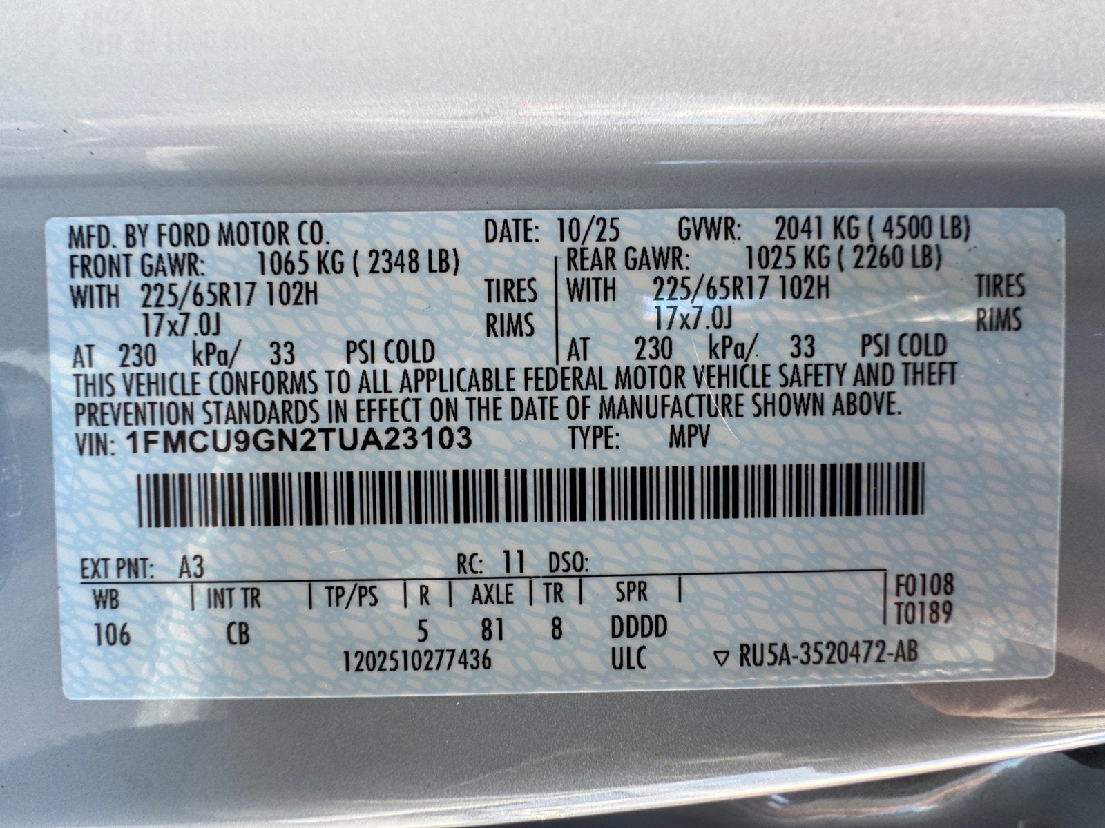 2026 Ford Escape Active