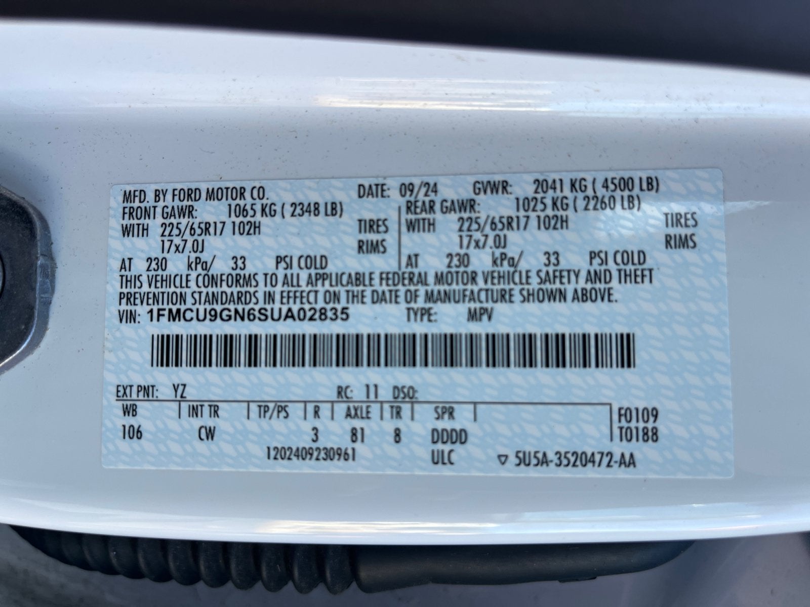 2025 Ford Escape Active