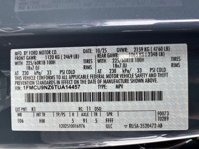 2026 Ford Escape ST-Line Select