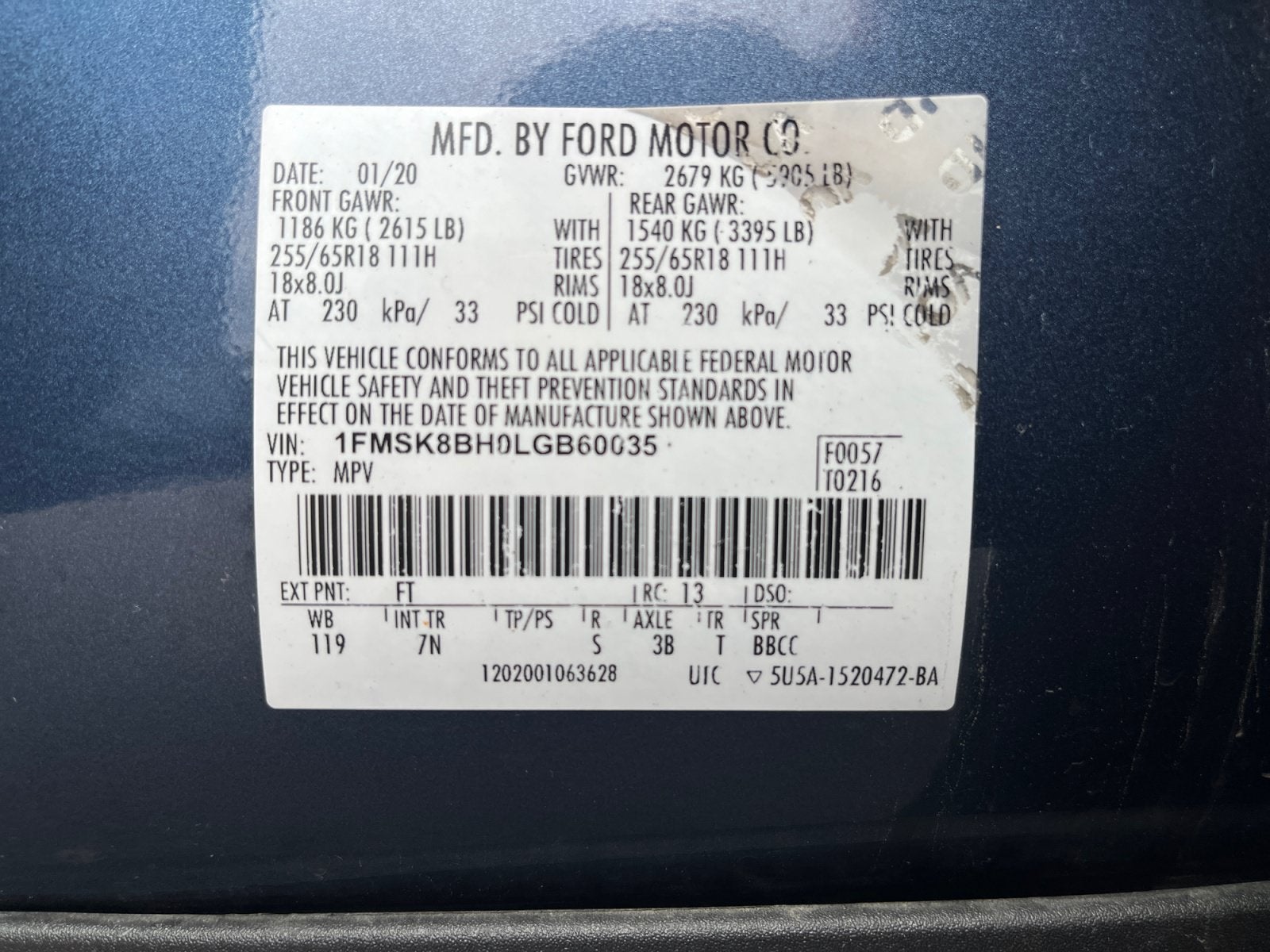 2020 Ford Explorer Base