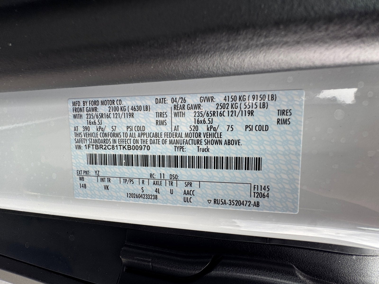 2026 Ford Transit Cargo Van Cargo Van
