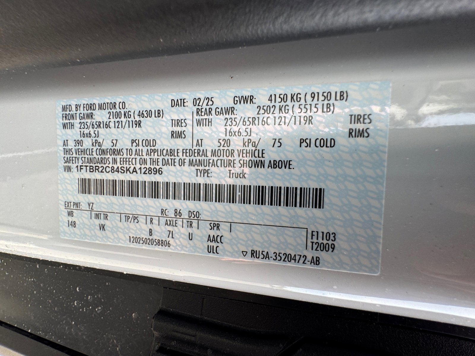 2025 Ford Transit Cargo Van Cargo Van