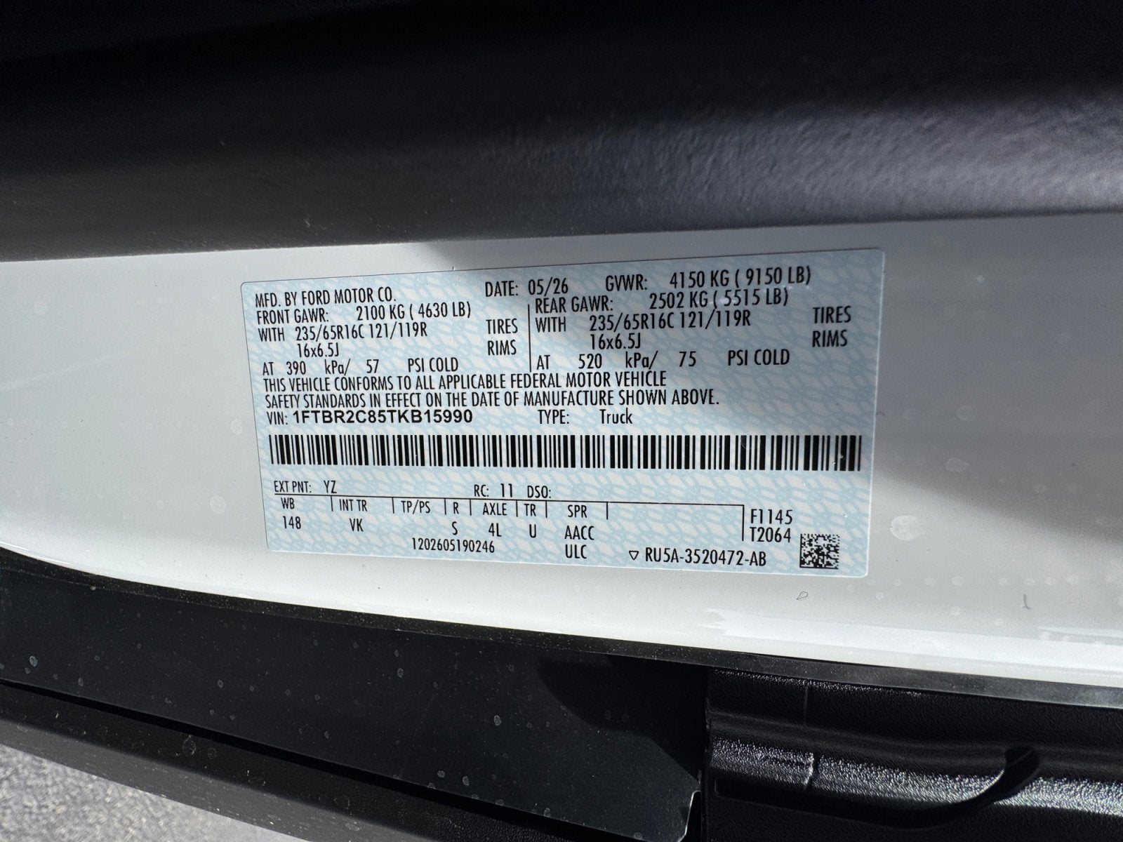 2026 Ford Transit Cargo Van Cargo Van