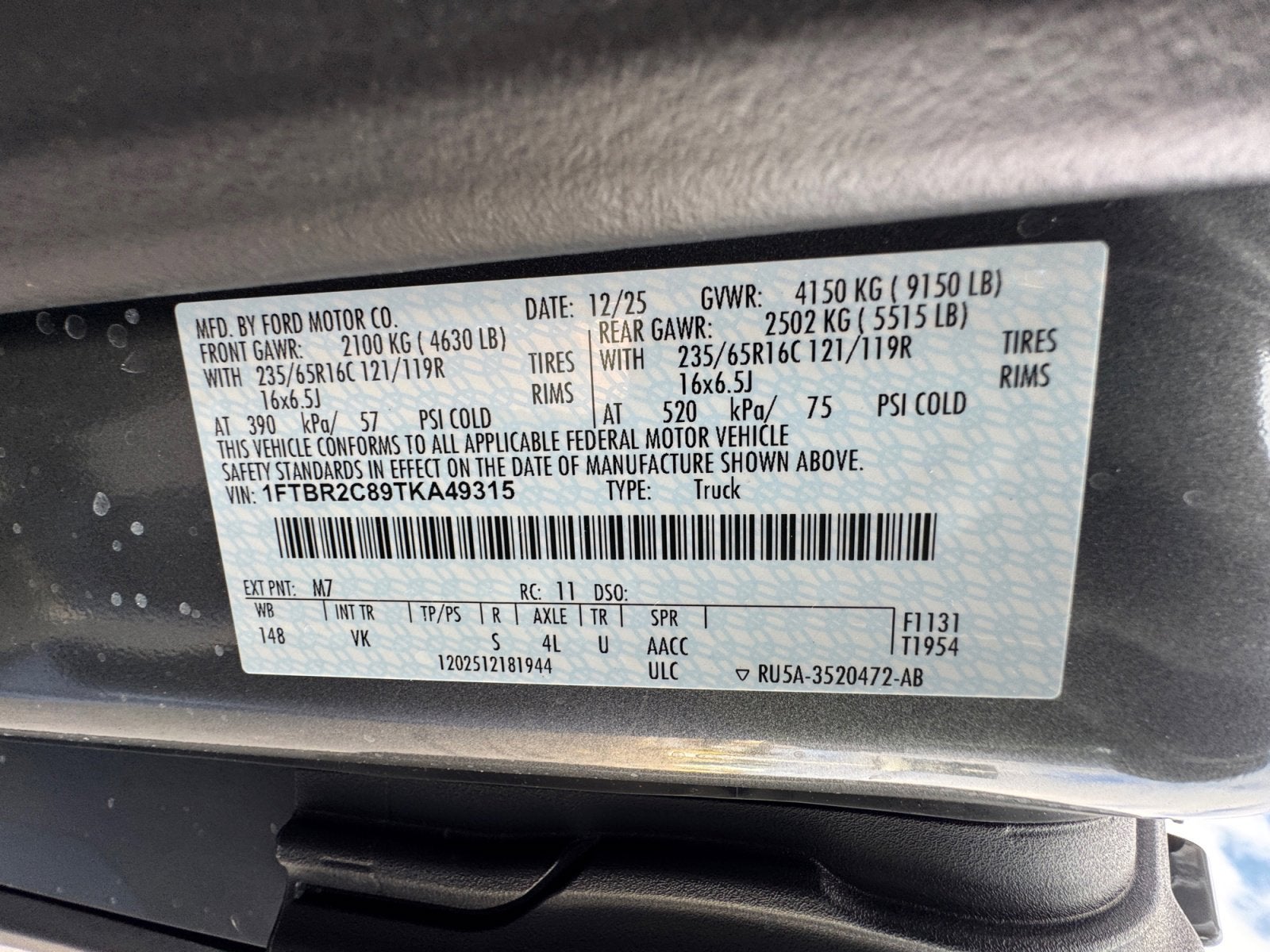 2026 Ford Transit Cargo Van Cargo Van