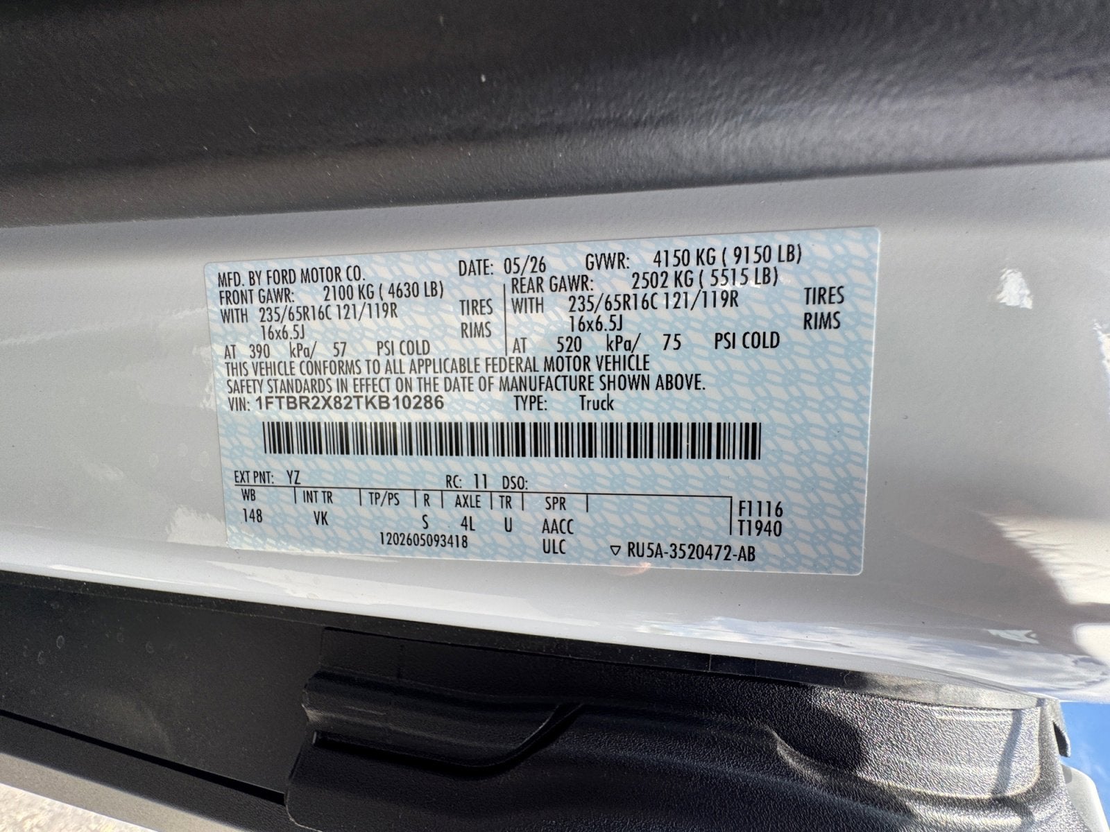 2026 Ford Transit Cargo Van Base