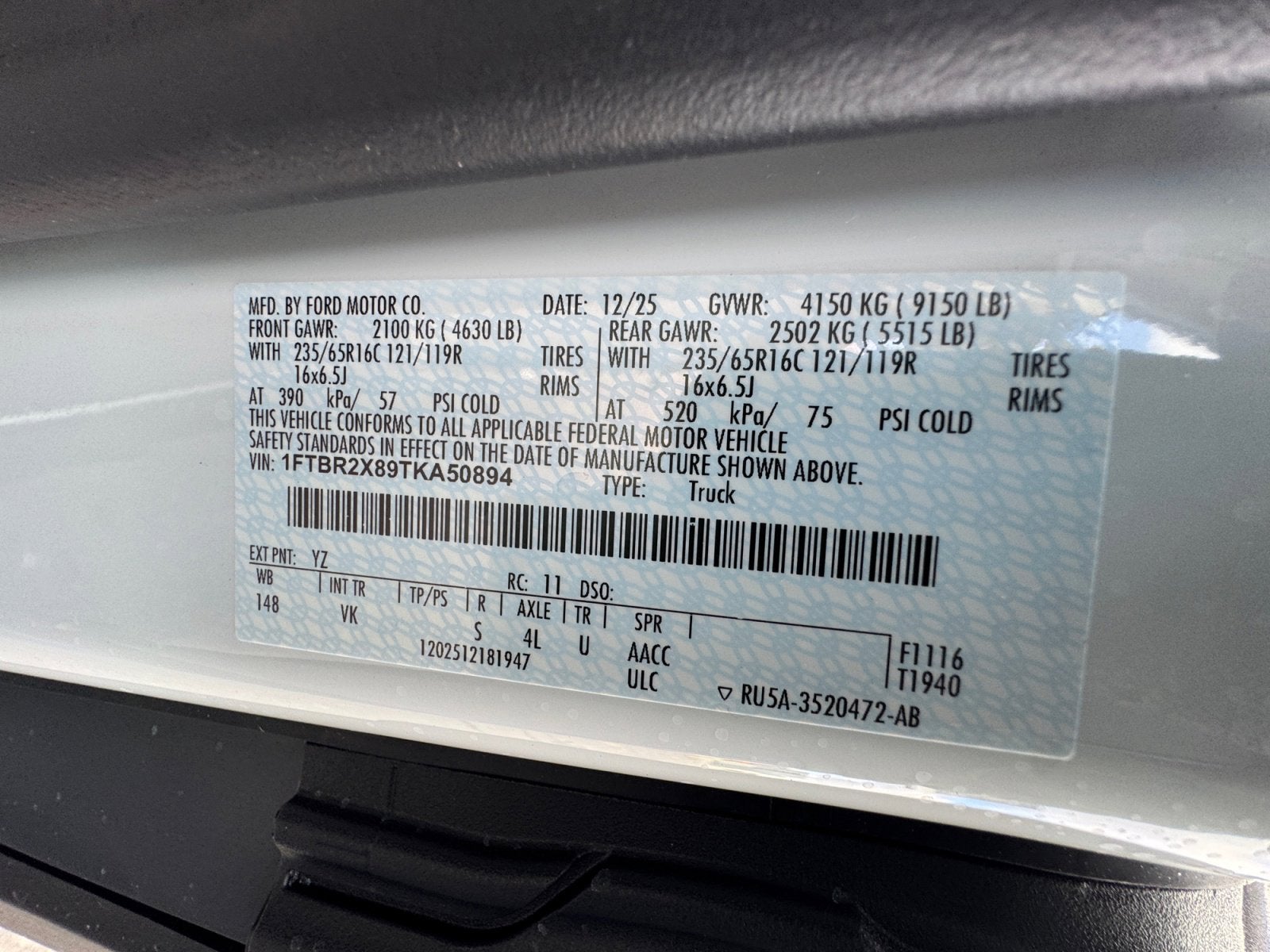 2026 Ford Transit Cargo Van Cargo Van