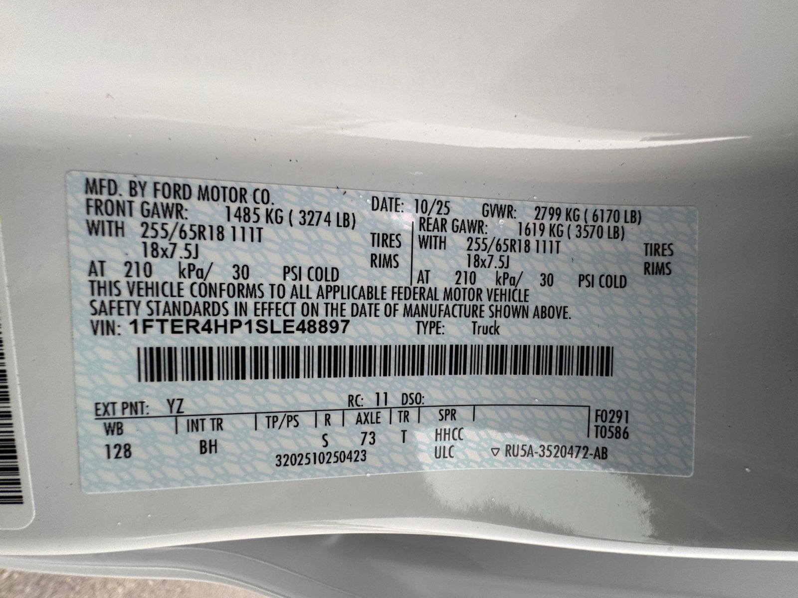 2025 Ford Ranger XLT