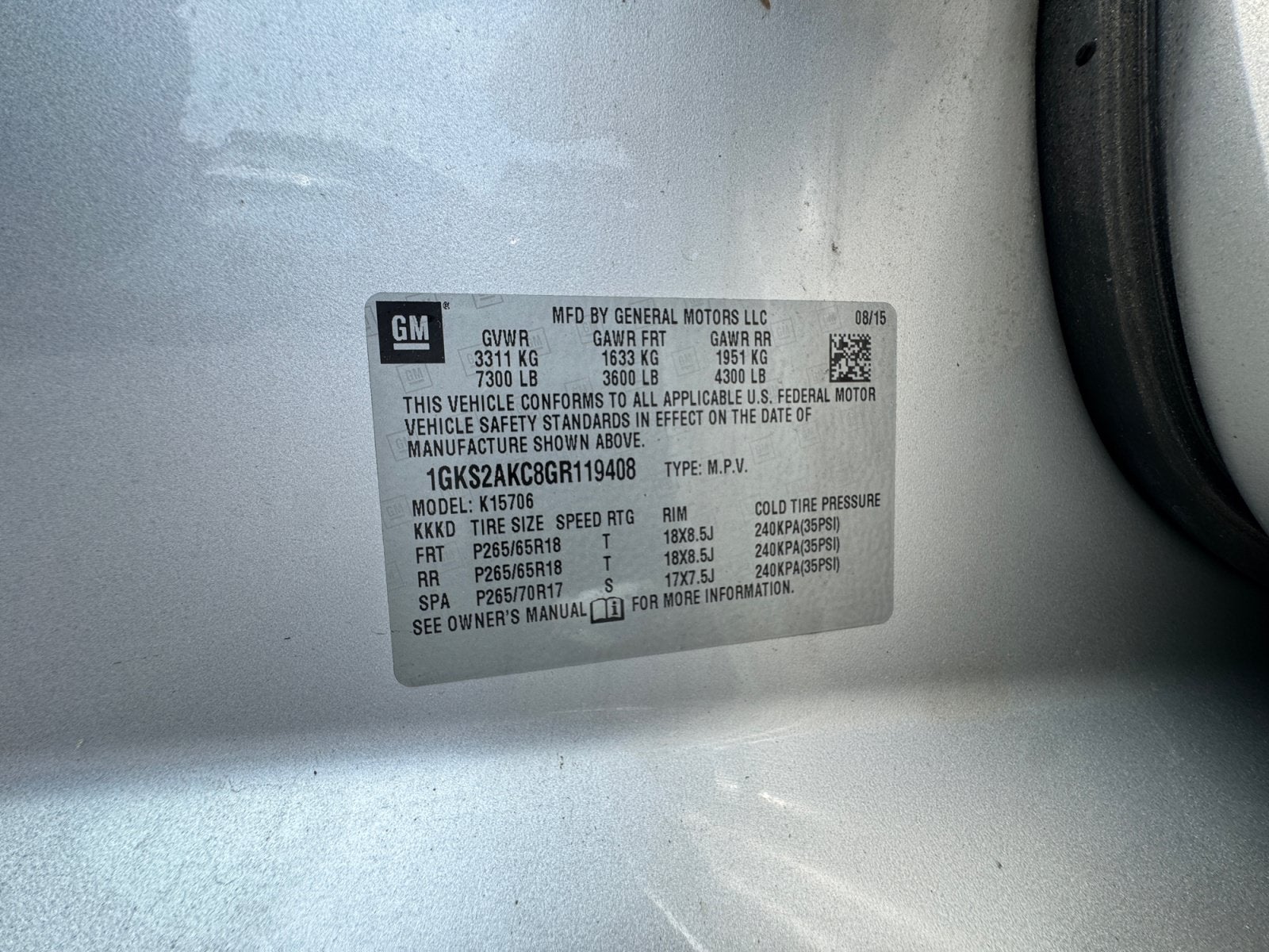 2016 GMC Yukon SLE