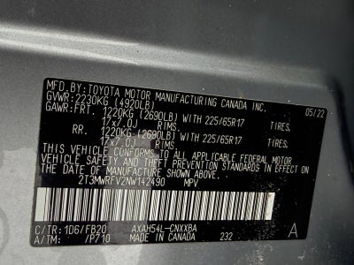 2022 Toyota RAV4 Hybrid LE