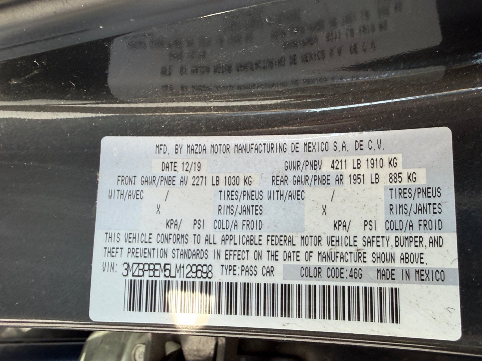 2020 Mazda Mazda3 Sedan Premium Package