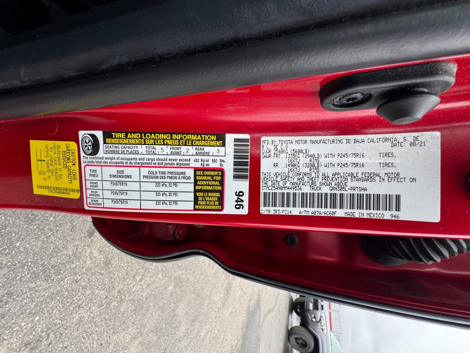 2021 Toyota Tacoma 4WD SR5