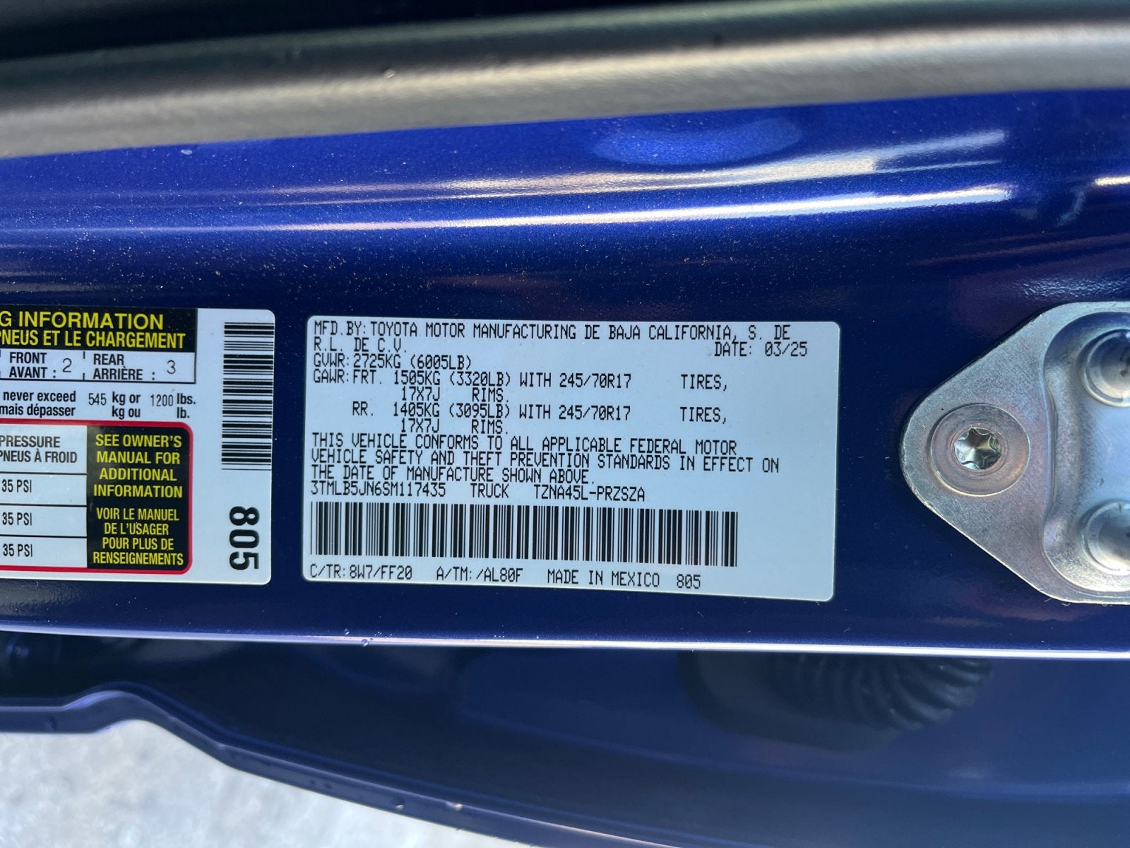 2025 Toyota Tacoma 4WD SR5