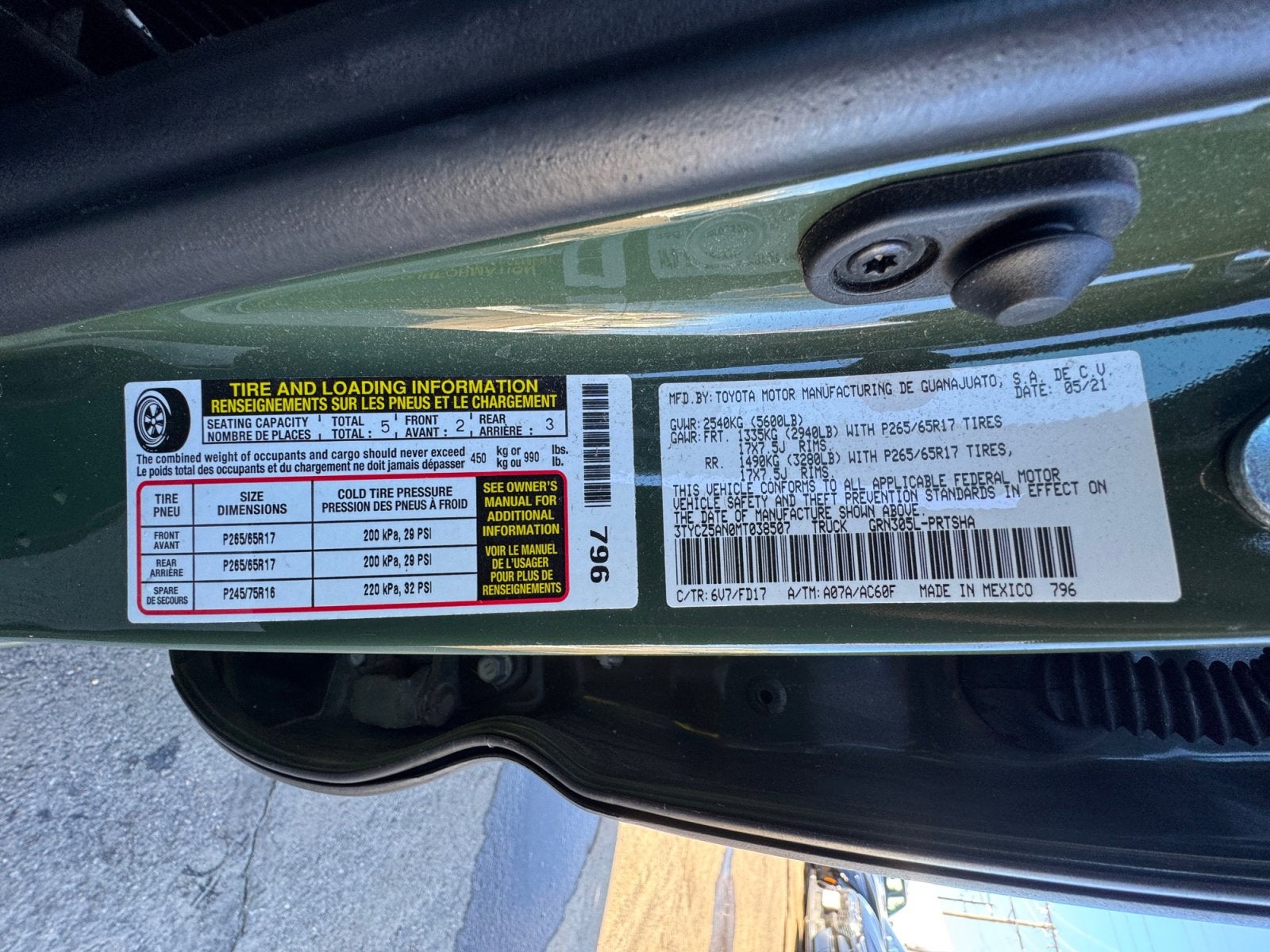 2021 Toyota Tacoma 4WD TRD Sport