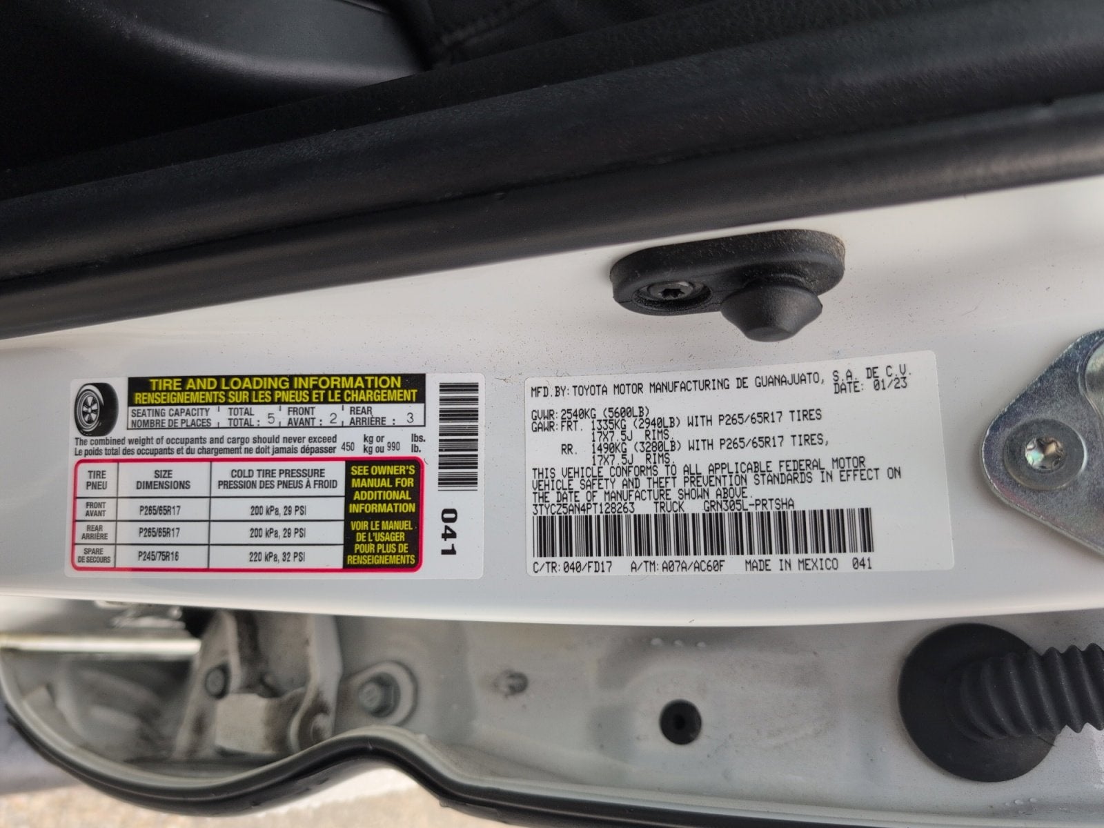 2023 Toyota Tacoma 4WD TRD Sport