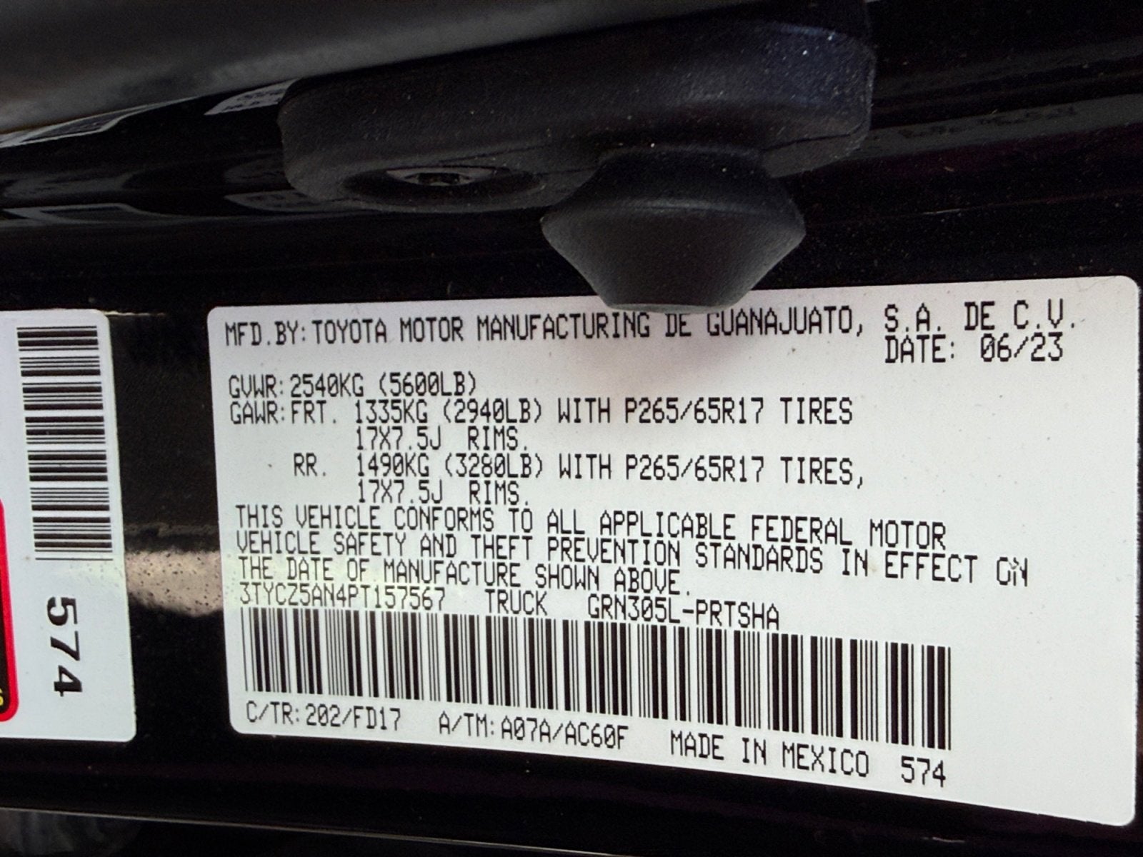 2023 Toyota Tacoma 4WD TRD Sport