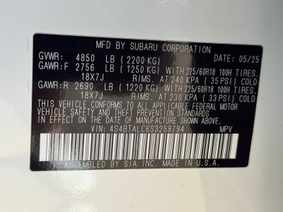 2025 Subaru Outback Onyx Edition