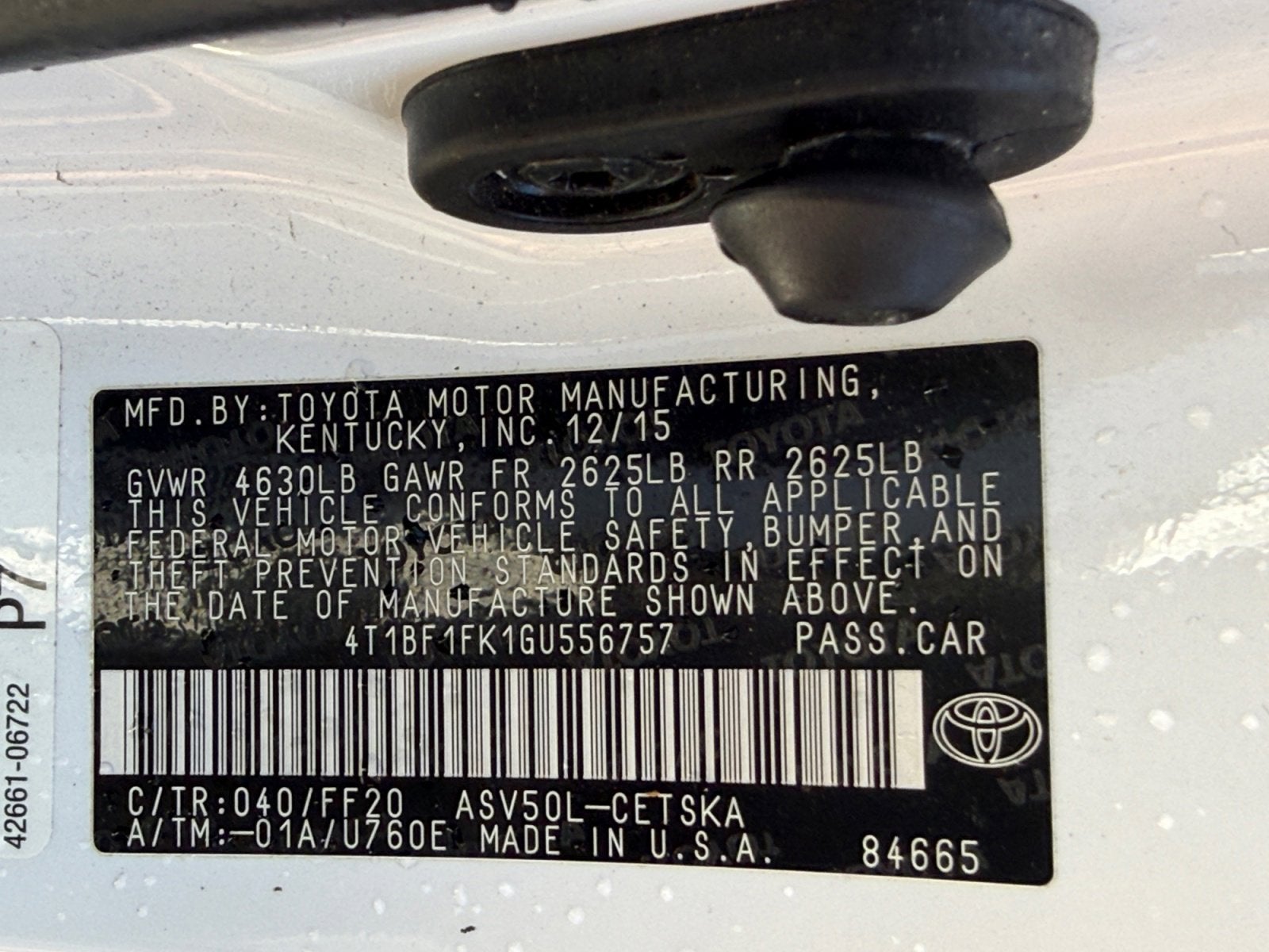 2016 Toyota Camry SE