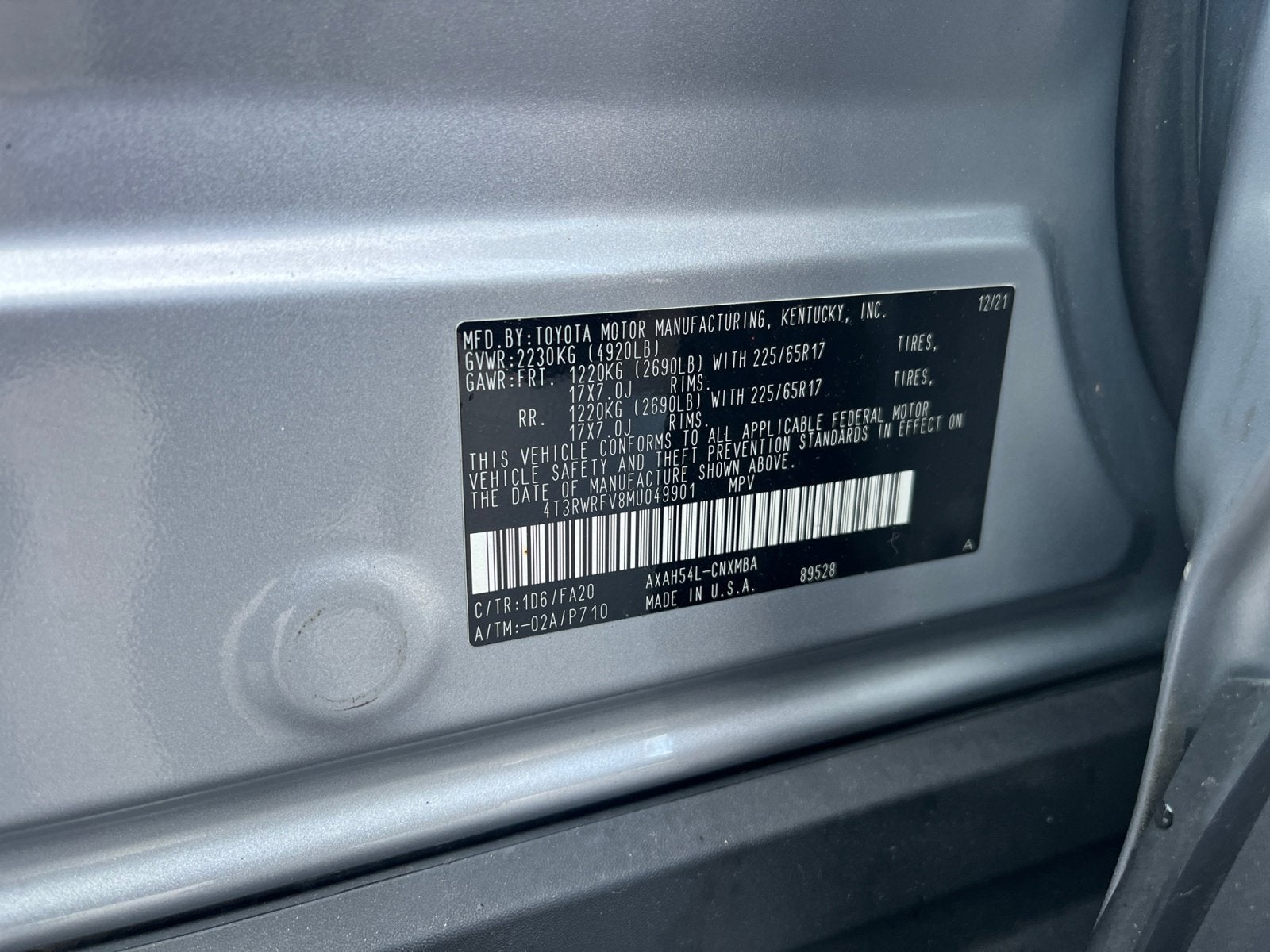 2021 Toyota RAV4 Hybrid XLE