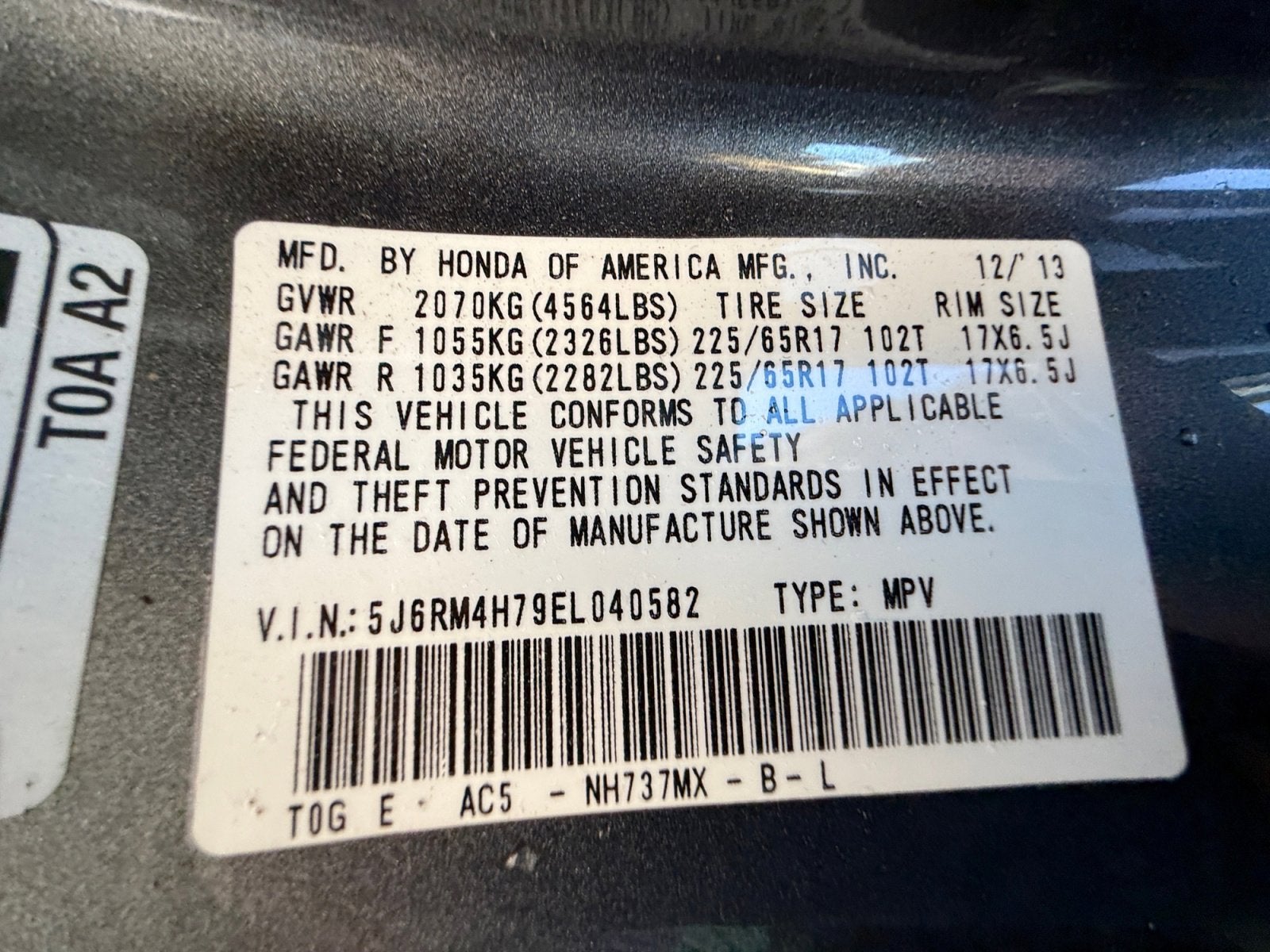 2014 Honda CR-V EX-L