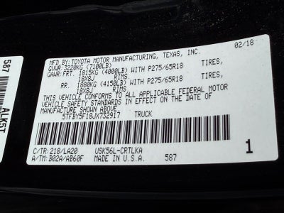 2018 Toyota Tundra 4WD Limited