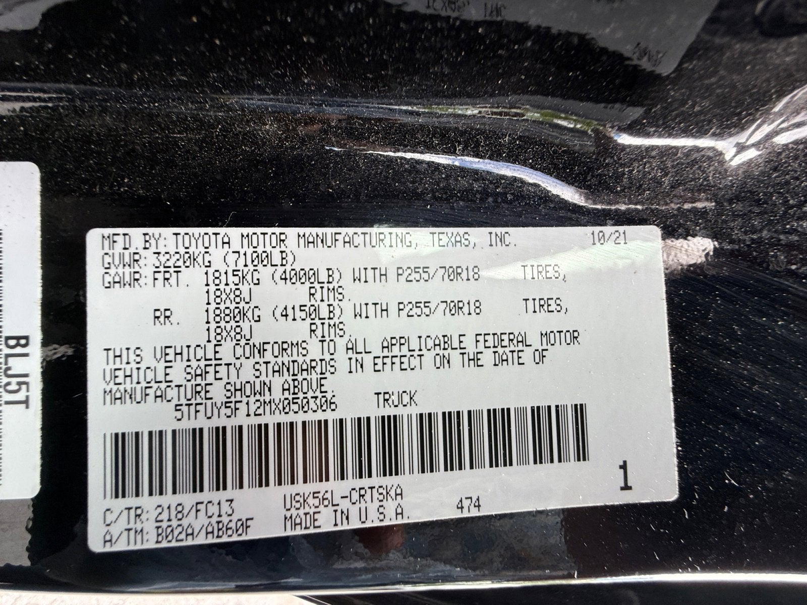 2021 Toyota Tundra 4WD SR5