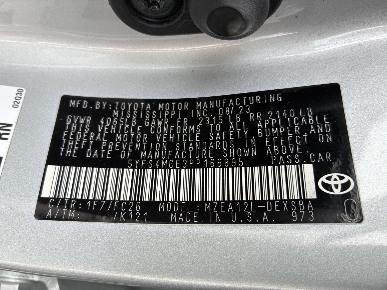 2023 Toyota Corolla SE