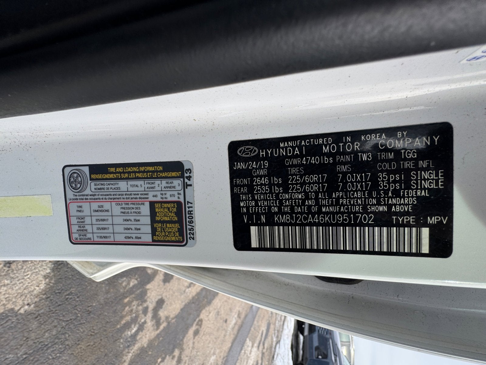 2019 Hyundai Tucson SE