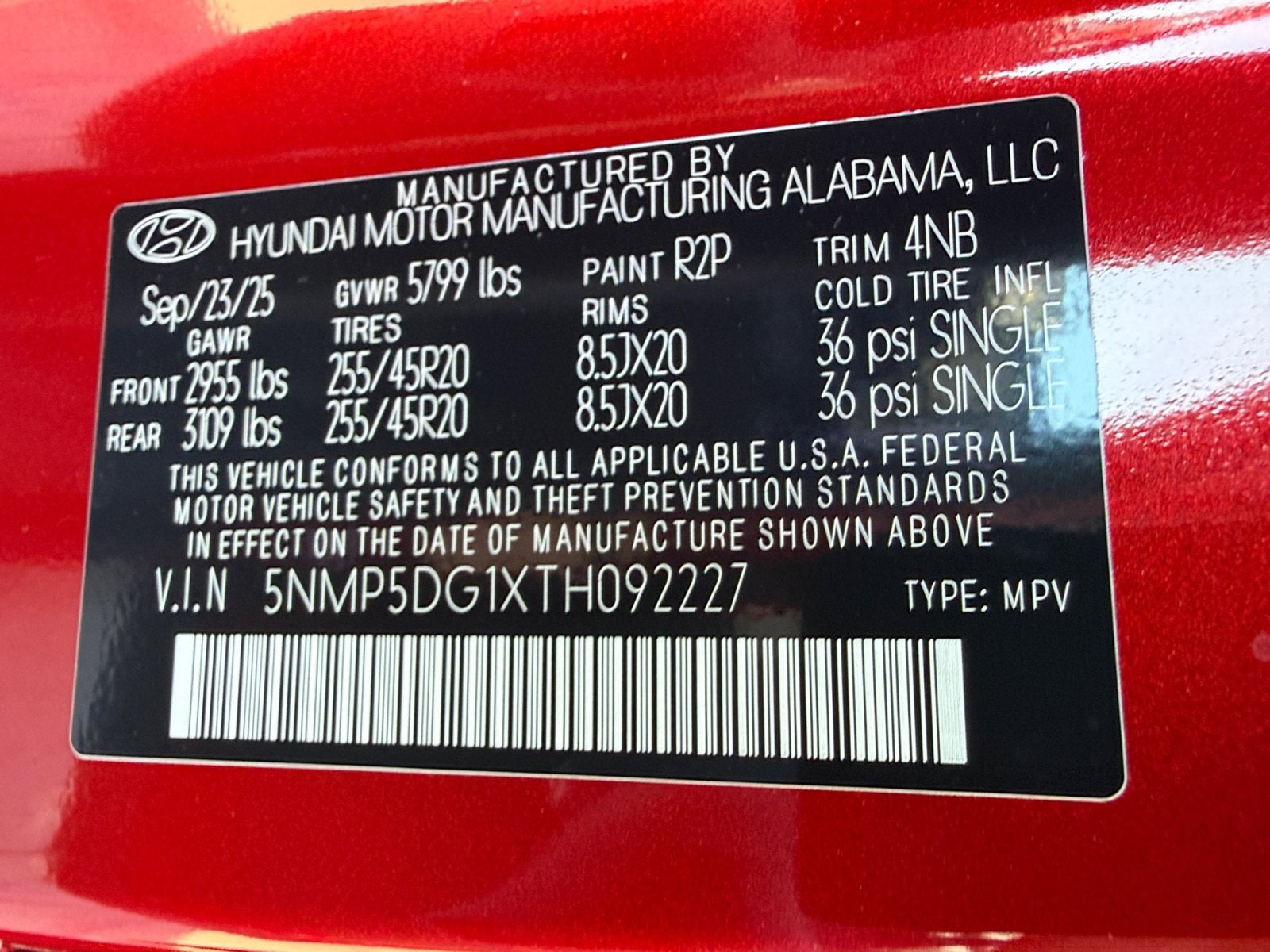 2026 Hyundai Santa Fe Hybrid Calligraphy