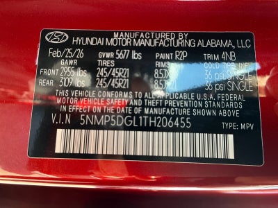2026 Hyundai Santa Fe Calligraphy AWD