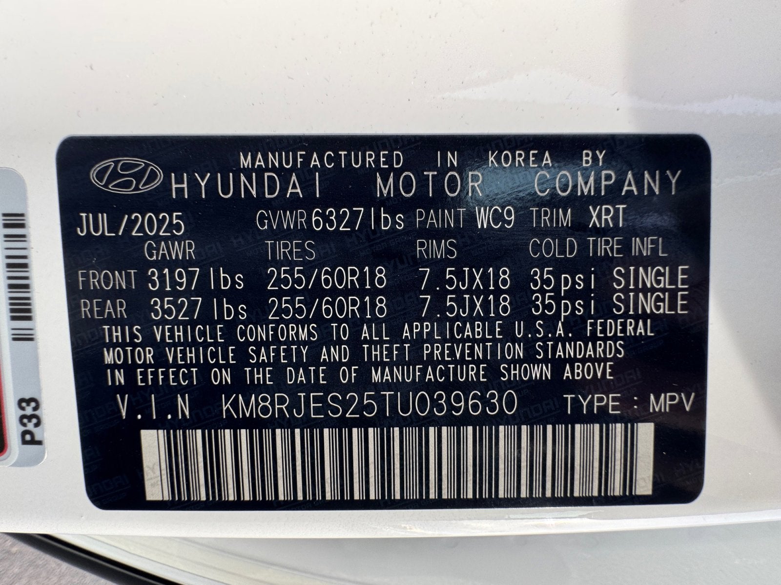 2026 Hyundai Palisade XRT Pro