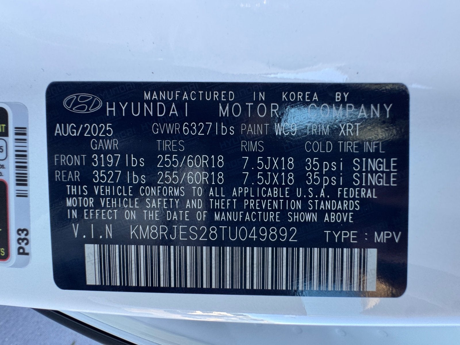 2026 Hyundai Palisade XRT Pro