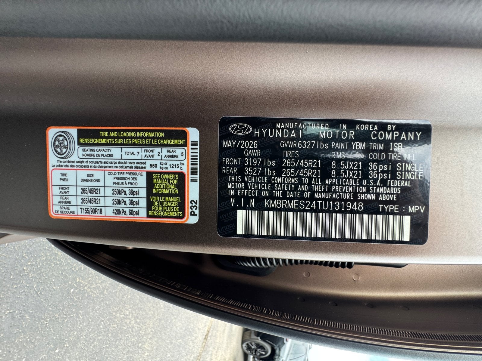 2026 Hyundai Palisade Calligraphy AWD