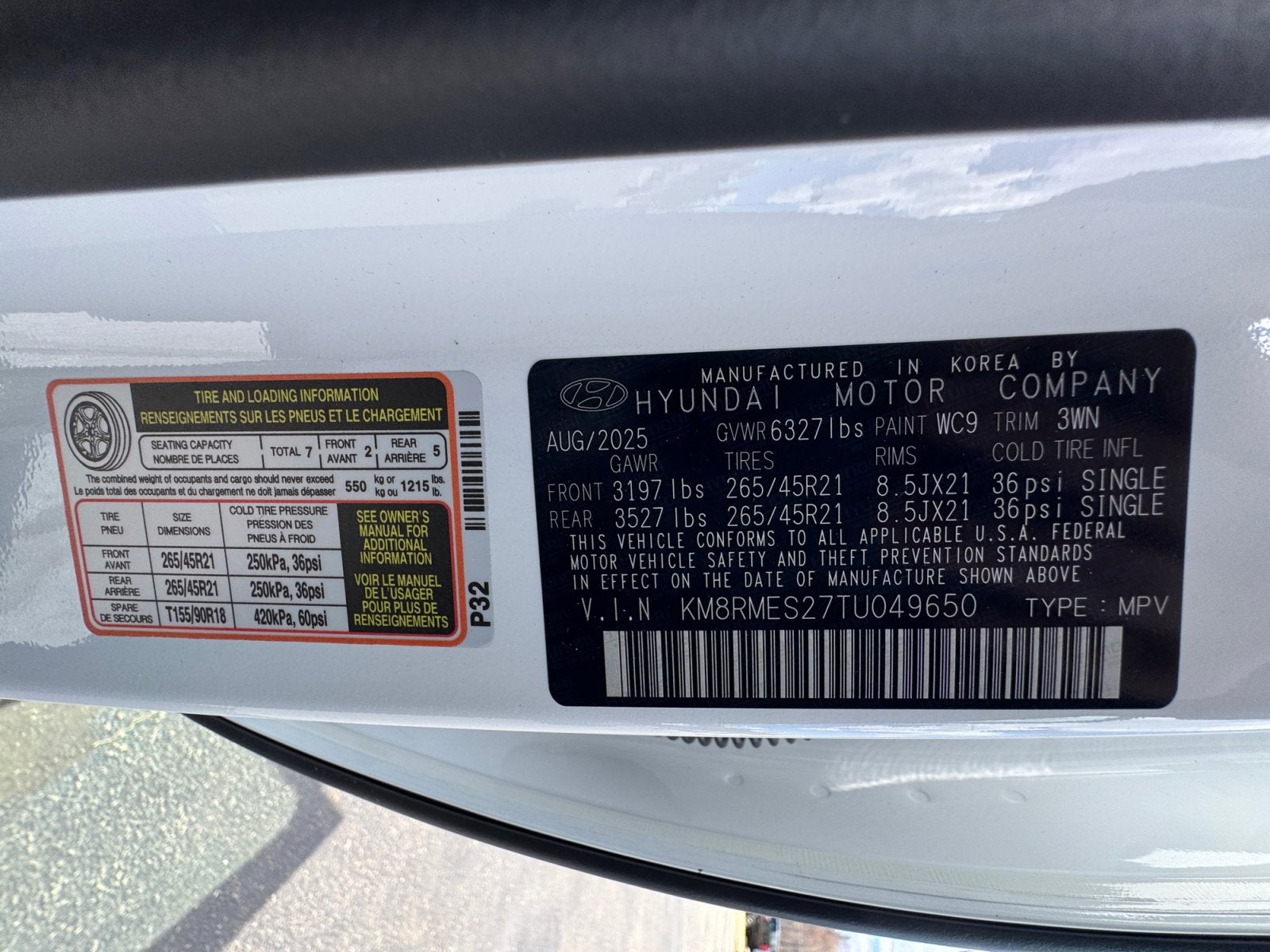 2026 Hyundai Palisade Calligraphy AWD