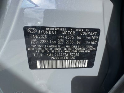 2026 Hyundai Sonata Hybrid Blue