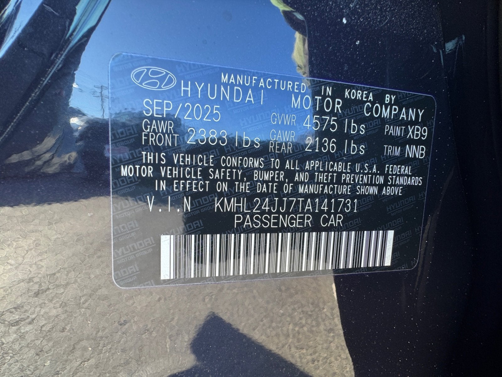 2026 Hyundai Sonata Hybrid Blue