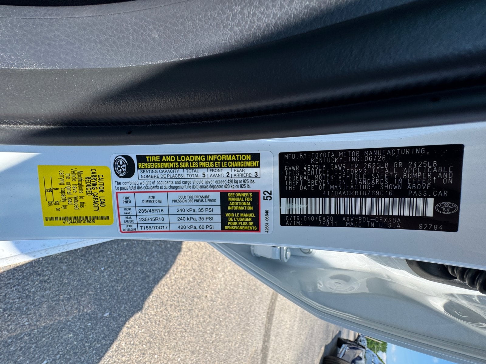 2026 Toyota Camry SE