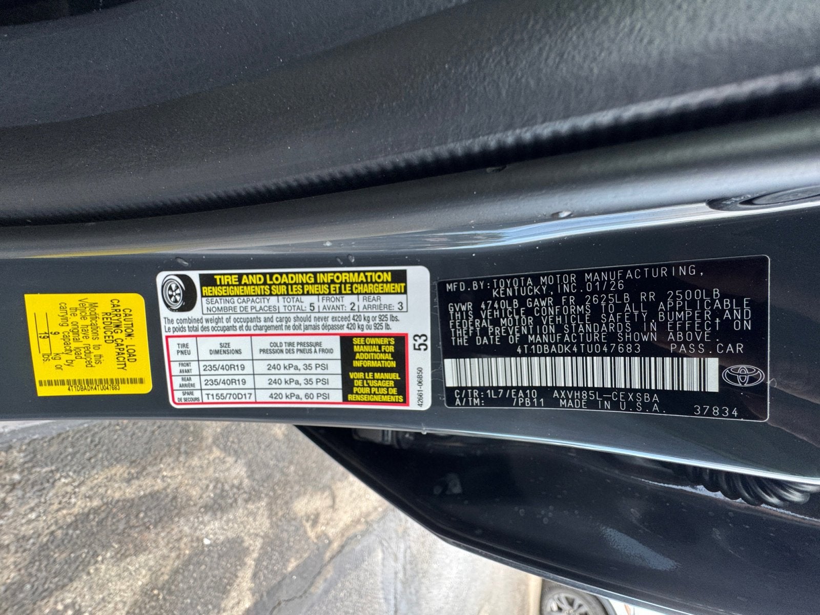 2026 Toyota Camry SE