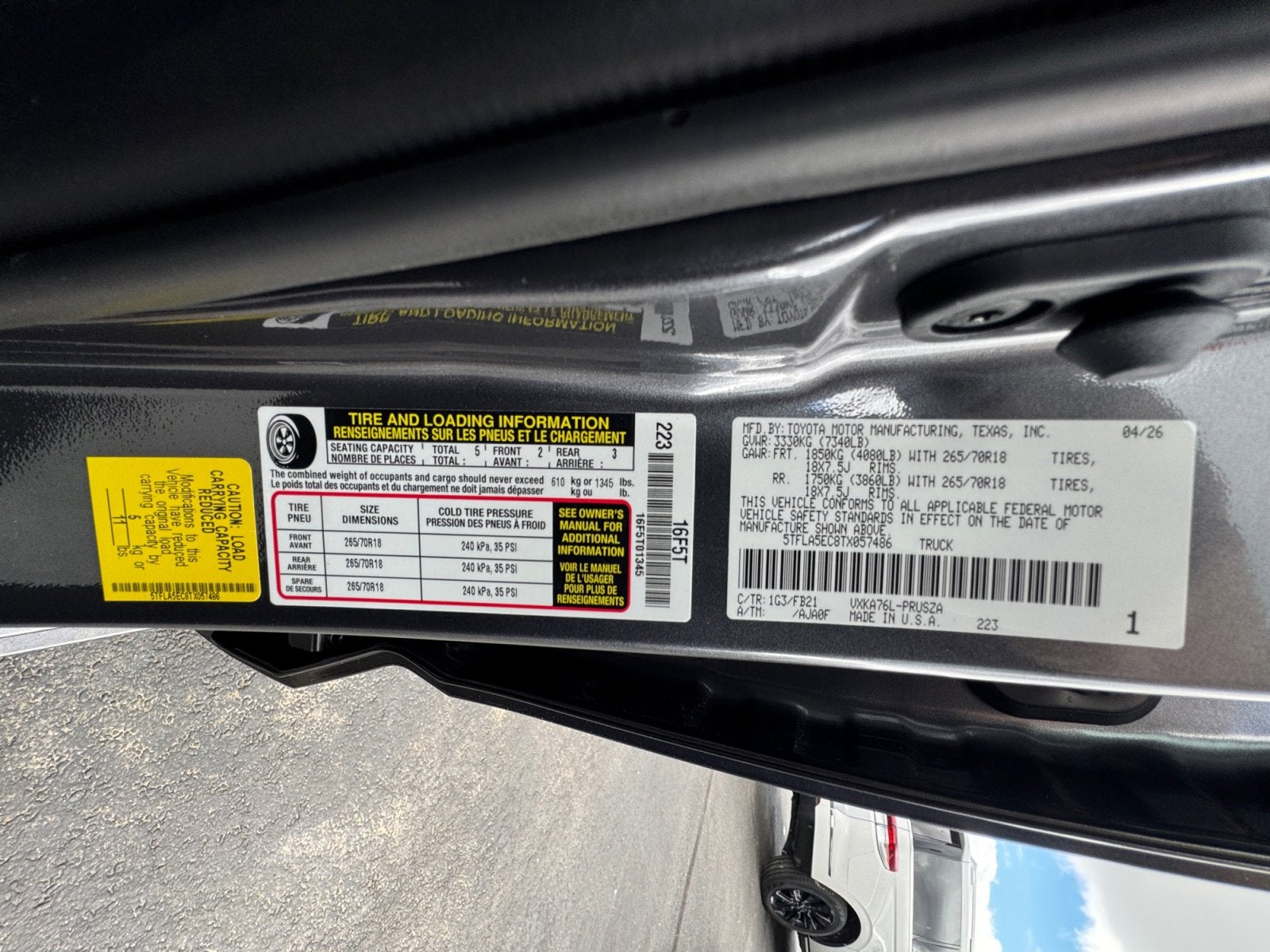 2026 Toyota Tundra SR5 CrewMax 6.5' Bed