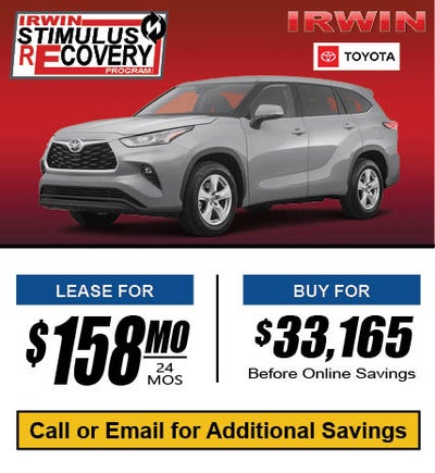 New Car Specials at Irwin Automotive Group